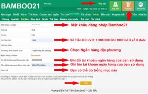 Hướng Dẫn Rút Tiền BamBoo21 Cấp Tốc